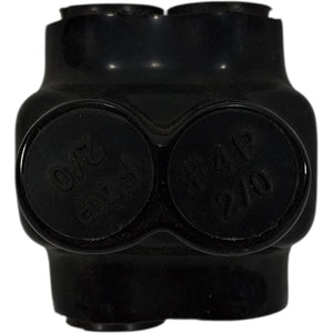 F4P IL2/0‑2 — 2/0 AWG 2‑Port Dual‑Entry Insulated Aluminum Wire Connector - Image 2