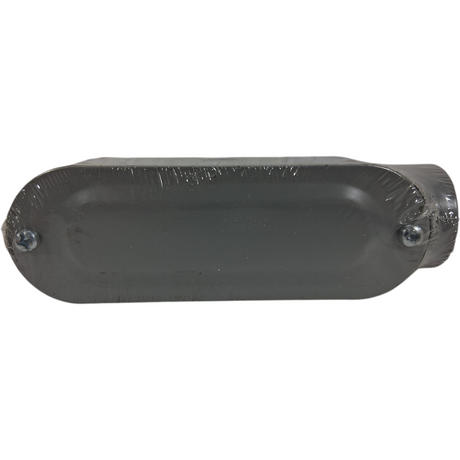 T1 — 1" LB Conduit Body Cover (PVC) with Screw Holes - Image 1