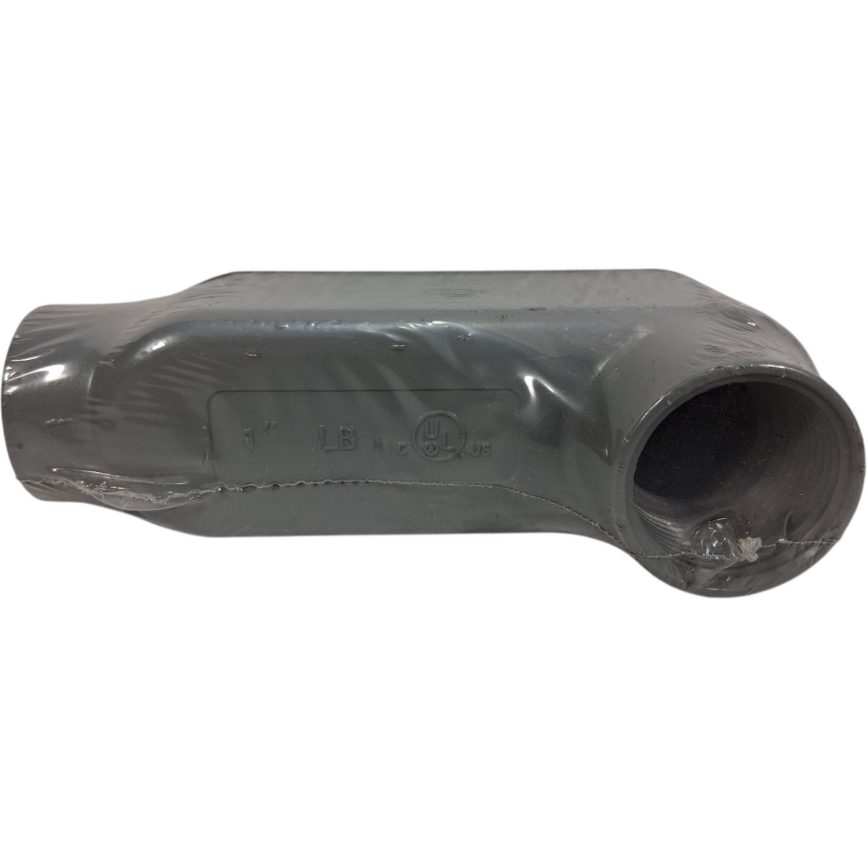 T1 — 1" LB Conduit Body Cover (PVC) with Screw Holes - Image 2
