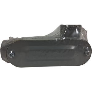 T1 — 3/4" LR Conduit Body Cover (PVC) with Screw Holes - Image 1