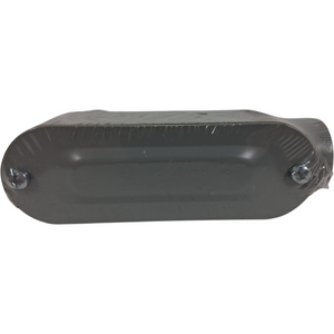 T1 — 3/4" LB Conduit Body Cover (PVC) with Screw Holes - Image 1