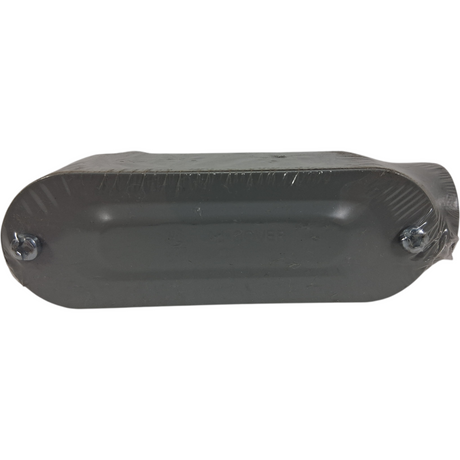T1 — 3/4" LB Conduit Body Cover (PVC) with Screw Holes - Image 1