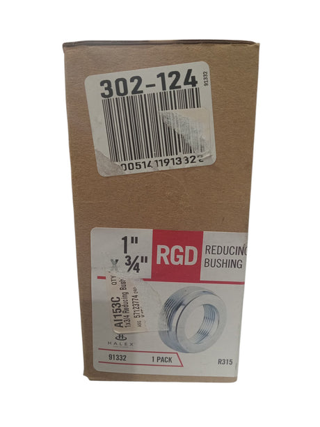 HALEX, 91332, Reducing, Conduit Bushing, 1 X 3/4", Rigid Steel - Image 1