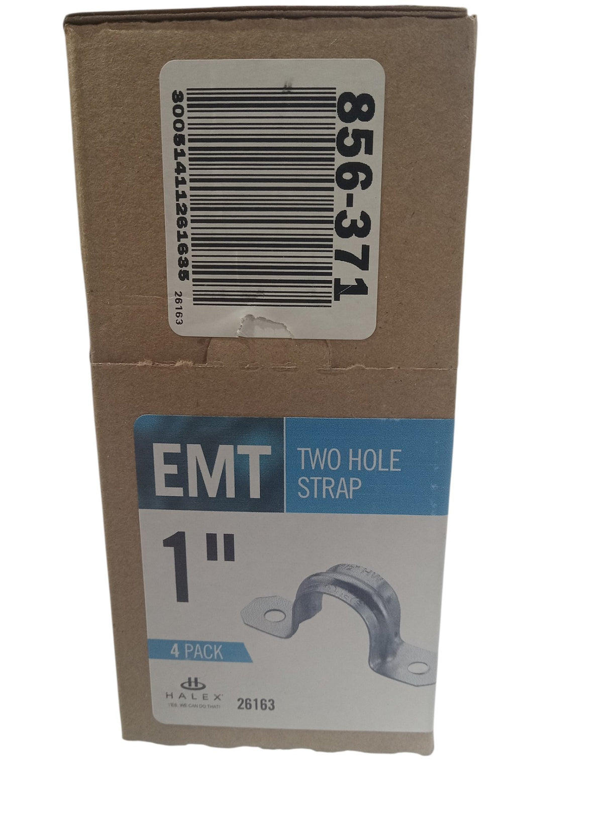 Halex, 26163, 1", Click On, EMT, 2 Hole, Conduit Strap, 4 Pack - Image 1