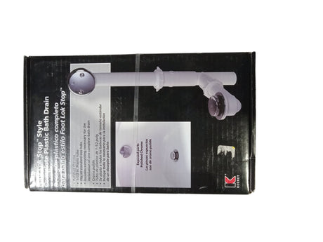 Keeney 86W Roller Ball Style Triad Bath Drain  Chrome - Image 1