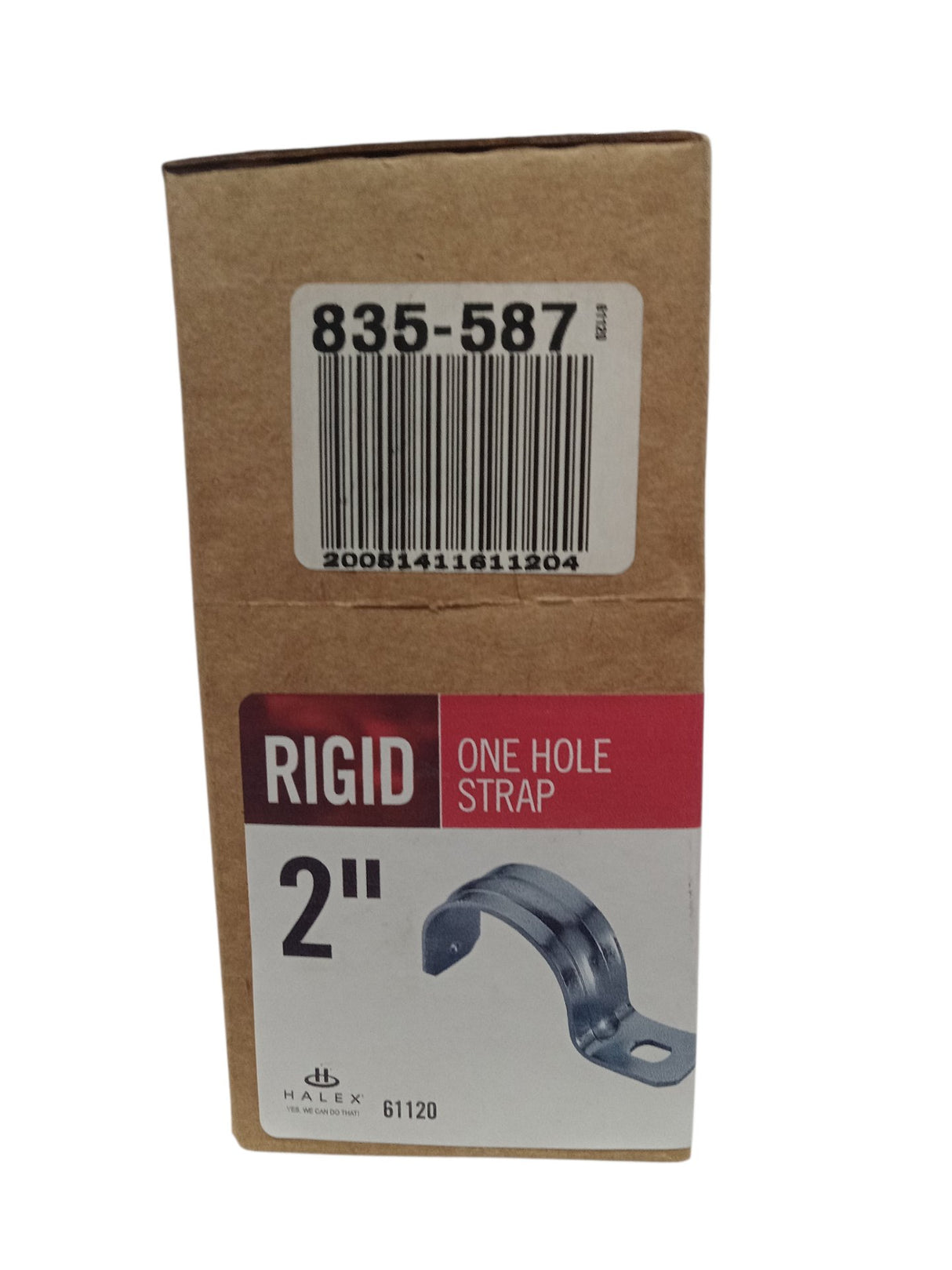 HALEX/SCOTT FETZER 2-Inch 1-Hole Steel Strap for Rigid/IMC Conduit 61120 - Image 1