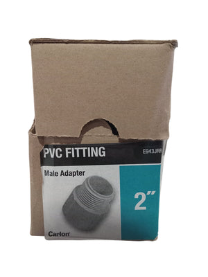 Carlon 2 in. PVC Male Terminal Adapter (Case of 28) - Image 1