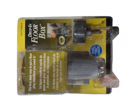 Carlon Thomas & Betts Floor Box Brass 1 Gang Bx - Image 1