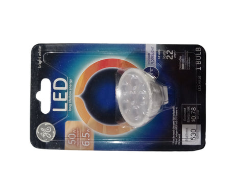 GE LED Flood Light Bulb  Bright White  Clear  MR16  500 Lumens  7-Watts - Image 1
