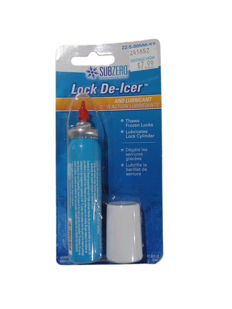 Subzero Hopkins Mfg 22-5-00500-SZ Lock De-Icer & Lubricant, 18.5mL - Quantity 24 - Image 1