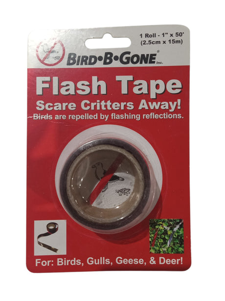 Bird B Gone 1ft. X 50ft. Animal Repellent Flash Tape Roll MMFT-050 - Image 1