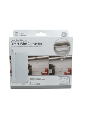 Enbrighten Direct Wire Converter for Linkable Light Fixtures, Junction Box, Control Multiple Lights from One Switch and Eliminate Cords, White, 39971 - Image 1