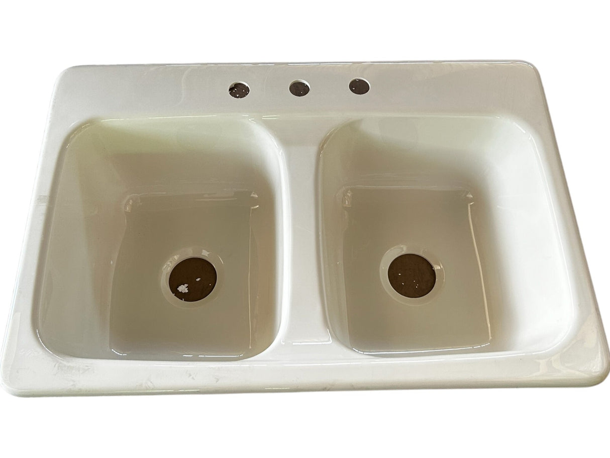 Clarke, Sinksations, 2040815, 33"x22" Kitchen Sink, White - FreemanLiquidators - [product_description]