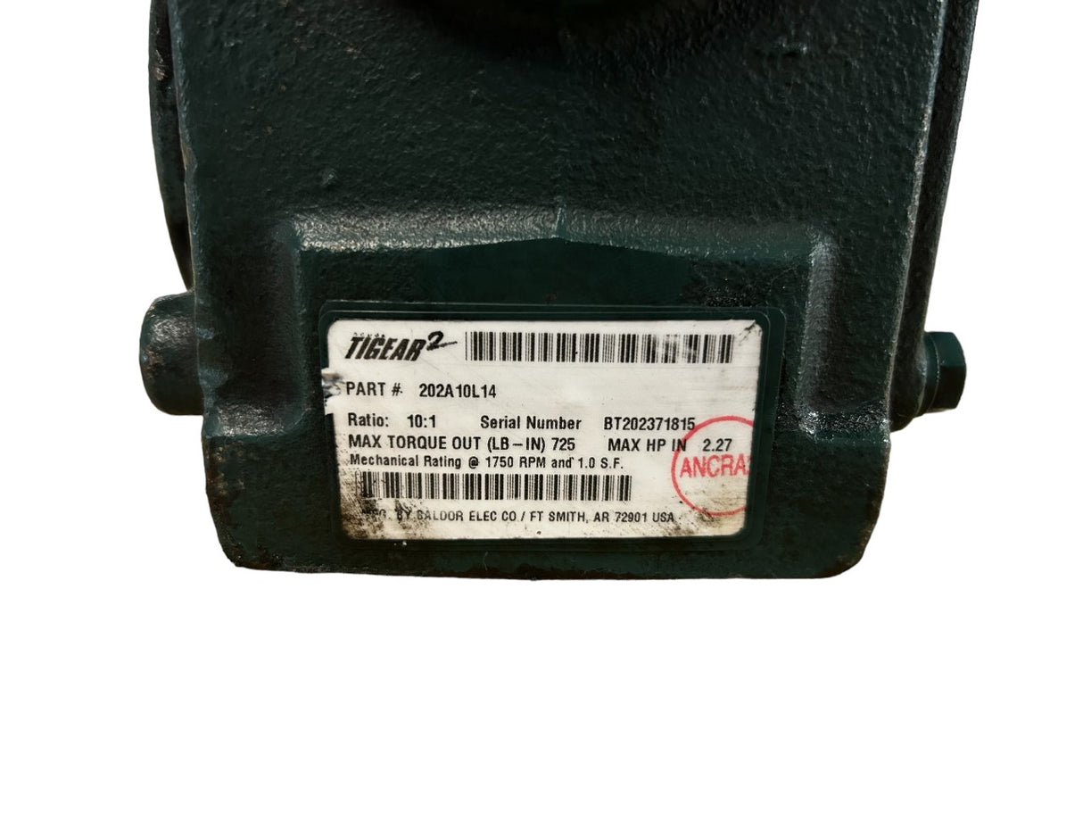 Dodge Tigear-2, 20A10L14, Size 20, Standard, Right Angle, Worm Gear, Speed Reducer - NEW NO BOX - FreemanLiquidators - [product_description]