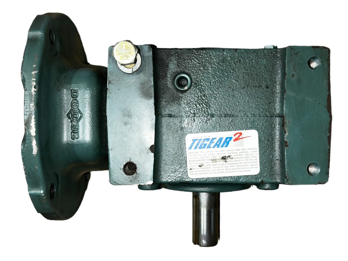 Dodge Tigear-2, 20Q30R56, Size 20, Standard, Right Angle, Worm Gear, Speed Reducer, Quill Input, Solid A Shaft Output, 58 rpm, 802In-Lbs Output Torque - New NO BOX - FreemanLiquidators - [product_description]