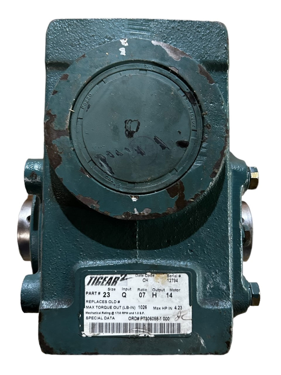 Dodge Tigear-2, 23Q07H14, Size 23, Quilled Input - Hollow Output Worm Gear Reducer - New NO BOX - FreemanLiquidators - [product_description]