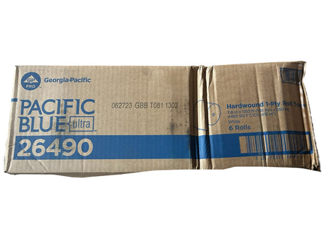 Georgia Pacific, Pacific Blue, 26490, Ultra 8" Recycled White Paper Towel Roll - FreemanLiquidators - [product_description]