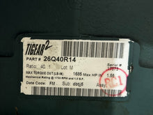 Load image into Gallery viewer, Dodge Tigear-2, 26Q40R14, Size 26, Standard, Right Angle, Worm Gear, Speed Reducer, Quill Input, 1.55 hp, 44 rpm, 1685 in-lb Torque Rating - New NO BOX - FreemanLiquidators - [product_description]
