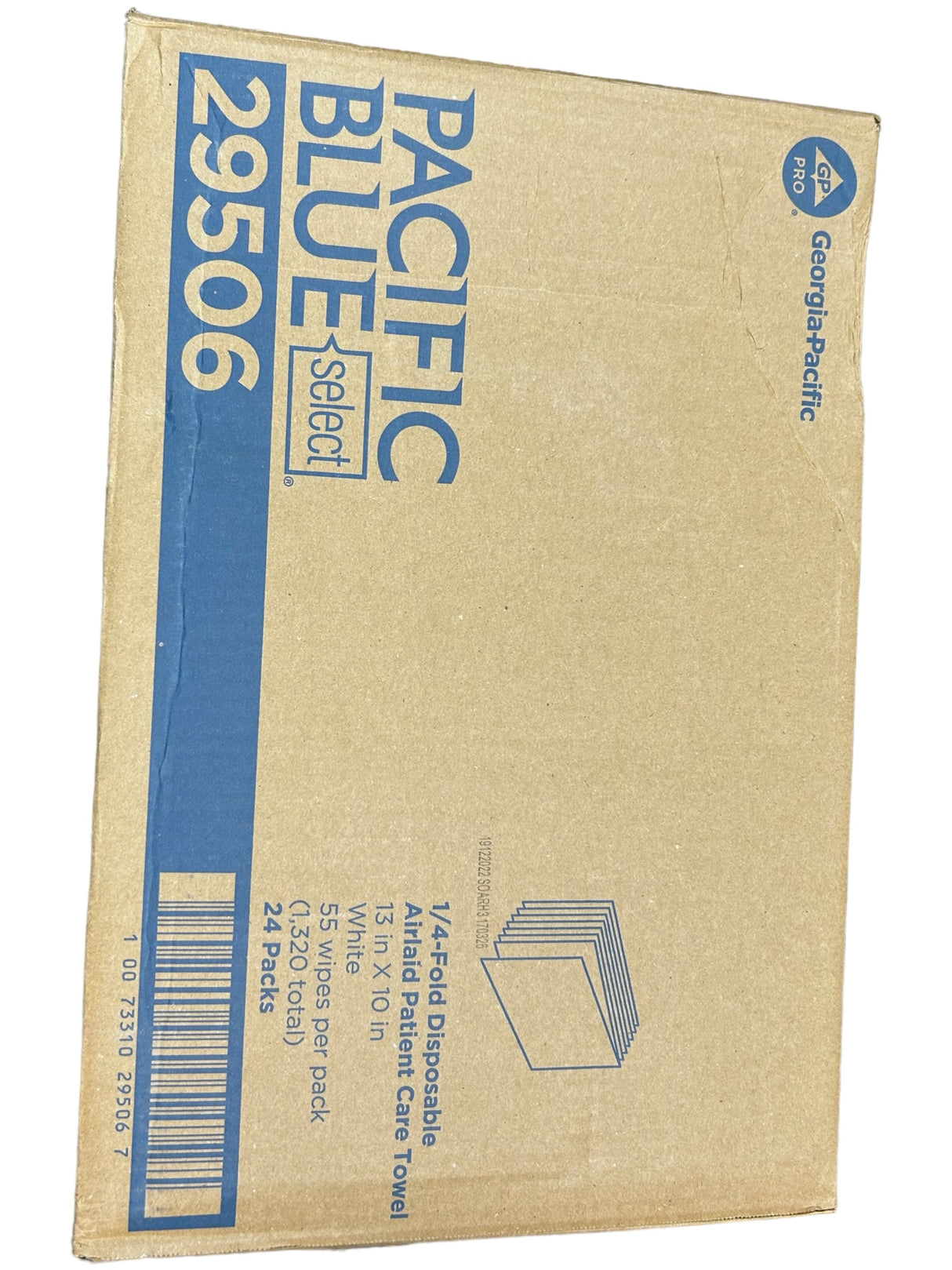 Georgia Pacific, Blue Pacific, 29506, 1/4- Fold Paper Disposable Dry Wipe - FreemanLiquidators - [product_description]