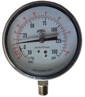 Grandics Winters 150 PSI Gauge - Freeman Liquidators