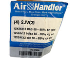 Air Handler, 2JVC9, Pocket Air Filter: 24x12x12 Nominal Filter Size, Pink, Synthetic, 4 Pockets, 150°F Max. Temp, PACK OF 4 - FreemanLiquidators - [product_description]