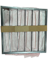 Load image into Gallery viewer, Air Handler, 2JVD8, Pocket Air Filter: 20x20x15 Nominal Filter Size, Pink, Synthetic, 6 Pockets, 150°F Max. Temp, PACK OF 4 - FreemanLiquidators - [product_description]
