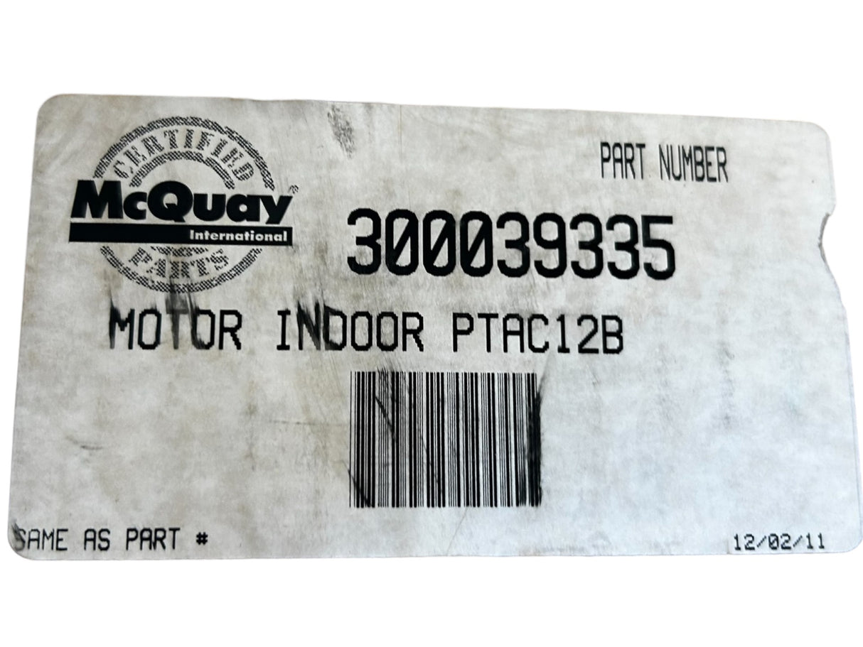 MCQUAY, 300039335, ID12A-X601, INDOOR EVAPORATOR MOTOR - NEW IN BOX - FreemanLiquidators - [product_description]