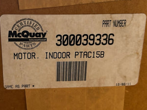 MCQUAY, 300039336, ID15A-X601, INDOOR EVAPORATOR MOTOR - NEW IN BOX - FreemanLiquidators - [product_description]