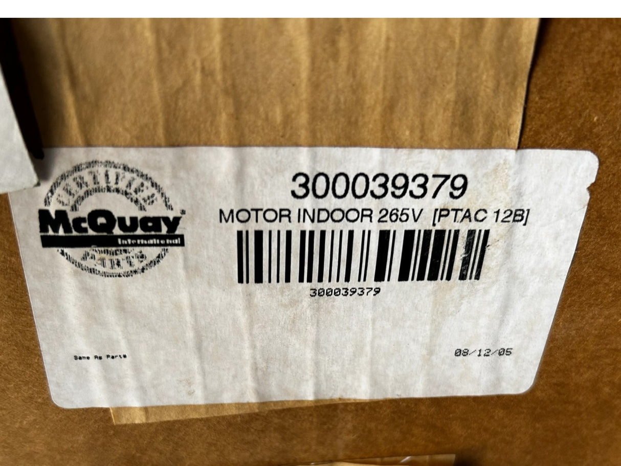 MCQUAY, 300039379, ID12A-Z601, INDOOR EVAPORATOR MOTOR - NEW IN BOX - FreemanLiquidators - [product_description]