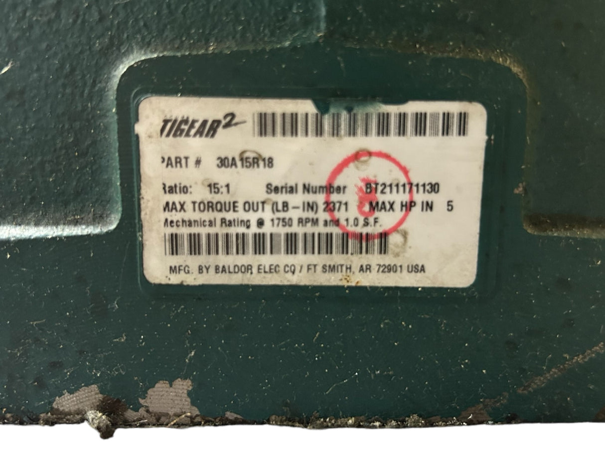 DODGE 30A15R18 30A15R18 TIGEAR-2 REDUCER - NEW NO BOX - FreemanLiquidators - [product_description]