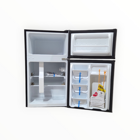 Arctic King 3.2 Cu ft Two Door Mini Fridge with Freezer, Stainless Steel, E-Star - IN STORE PICKUP ONLY - Mini Refrigerators - Freeman Liquidators - [product_description]