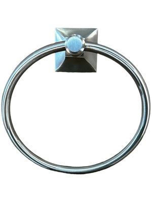 KARTNERS, 390460-81, GLASGOW - TOWEL RING-BRUSHED NICKEL, New in Box - FreemanLiquidators - [product_description]