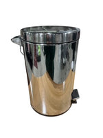 Grainger, 4PGH9, Step-On, Trash Container, Stainless Steel, 3.5 gal, 10in diameter - TRASH CAN - Freeman Liquidators - [product_description]
