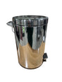 Grainger, 4PGH9, Step-On, Trash Container, Stainless Steel, 3.5 gal, 10in diameter - TRASH CAN - Freeman Liquidators - [product_description]