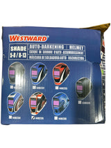 Westward Auto Darkening, Welding Helmet, 44R235, Black/Red/White - FreemanLiquidators - [product_description]