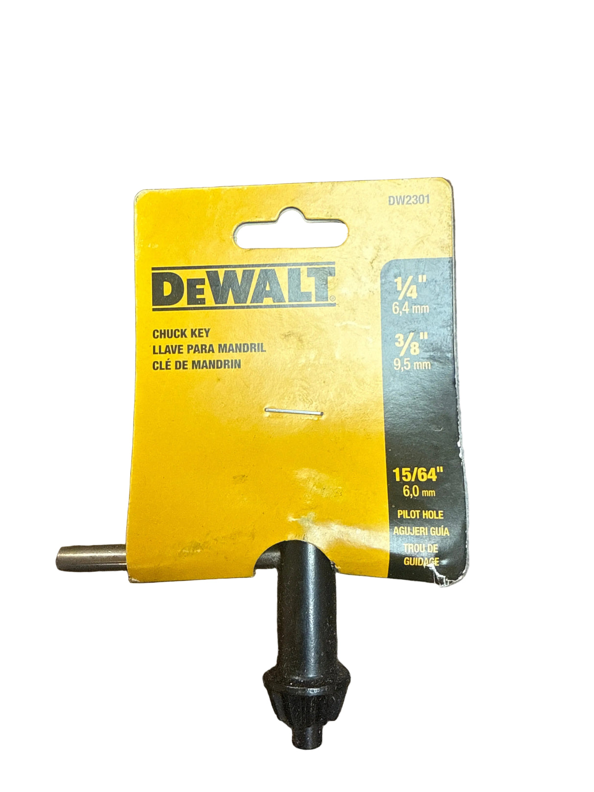 Dewalt 1/4” chuck key
