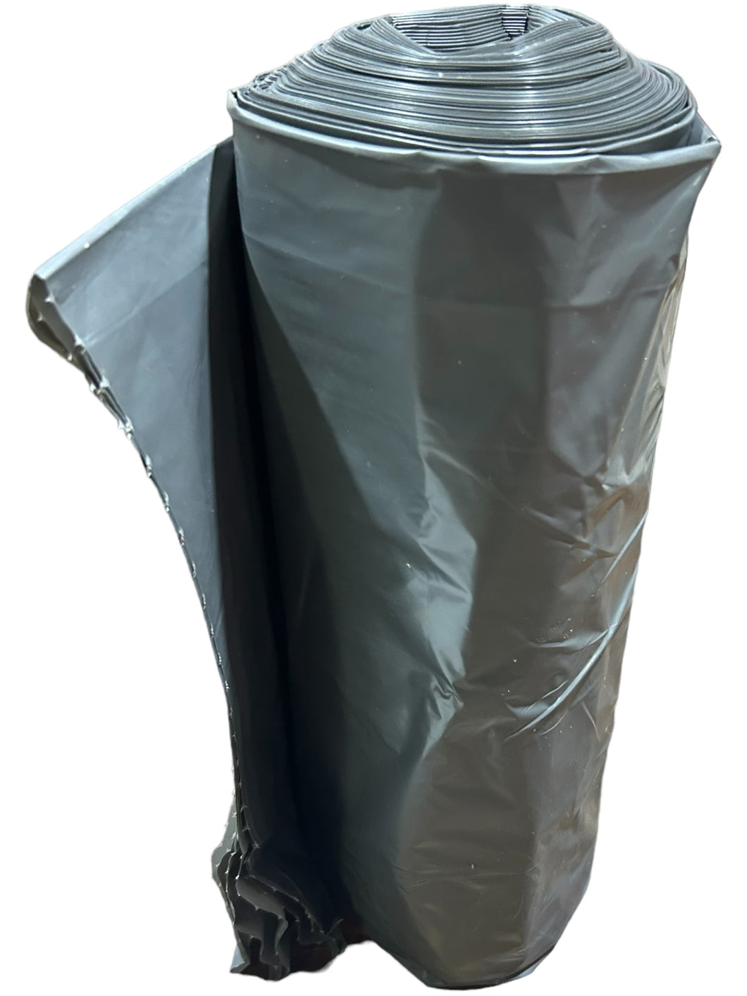 TOUGH GUY Trash Bags, 4YPC2, 60 gal Capacity, 38 in Wd, 58 in Ht, 1.5 mil Thick, Gray, 100 PK - FreemanLiquidators - [product_description]