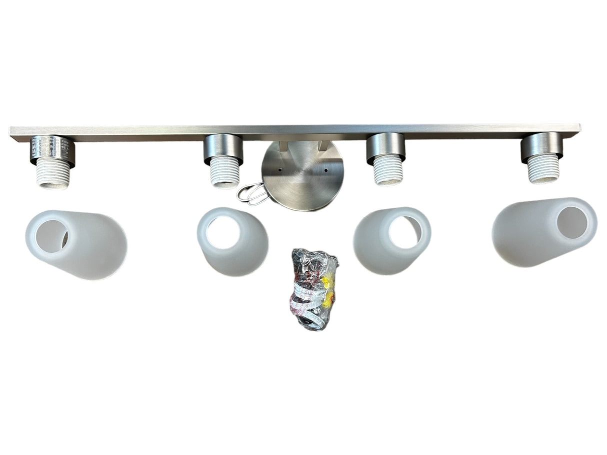 Kichler Lighting, 55122NI, Stamos 31 Inch 4 Light Bath Vanity Light, In Brushed Nickel - FreemanLiquidators - [product_description]