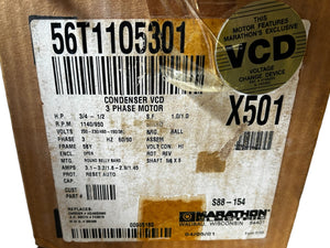 MARATHON, X501, 56T1105301, CONDENSOR, 3 Phase, 3/4-1/2HP, MOTOR - NEW IN BOX - FreemanLiquidators - [product_description]