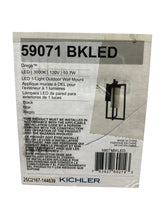 Load image into Gallery viewer, Kichler, 59071BKLED, Drega, LED, 14 inch, Black, Outdoor, Wall Mount, Small - New in Box - FreemanLiquidators - [product_description]
