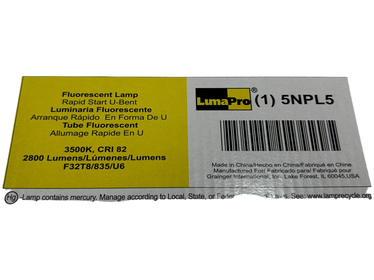 LumaPro, 5NPL5, 32W, T8 U-Shaped Fluorescent Light Bulb - FreemanLiquidators - [product_description]