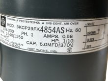 Load image into Gallery viewer, GE MOTORS, 5КСР29FK4854AS, 1/10HP, 208/230V,  1150 RPM - NEW IN BOX - FreemanLiquidators - [product_description]
