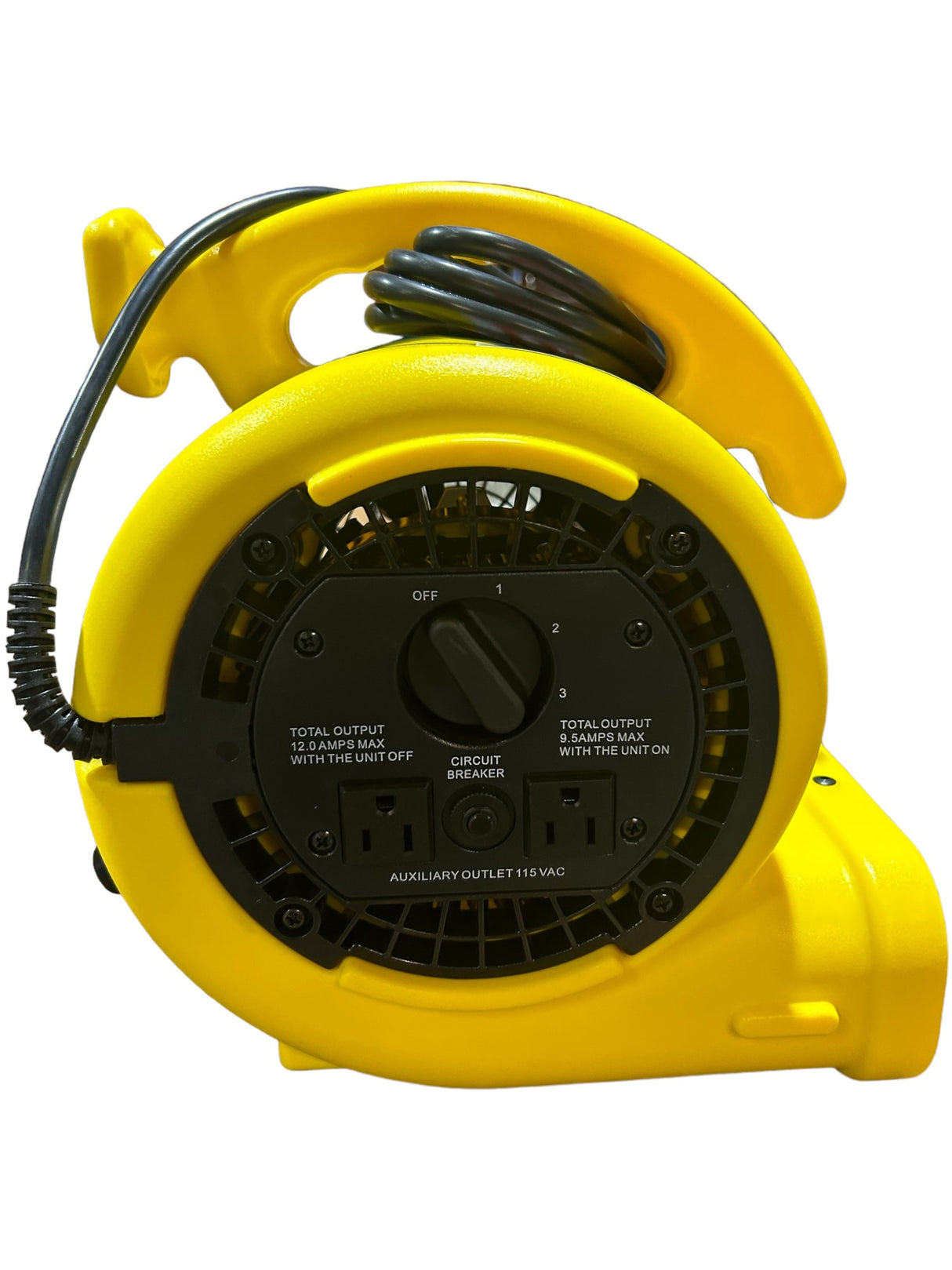 Dayton, 61HL69, 3 Speeds, 1/5 hp, 115V AC, 10 ft Cord, Yellow - FreemanLiquidators - [product_description]