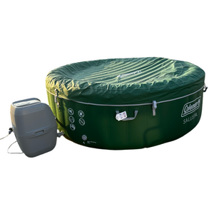 Coleman SaluSpa 4-6 Person Round Inflatable Hot Tub 140 Jets Color Green New - Freeman Liquidators