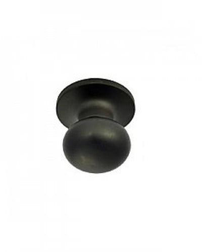 Better Home Products, 82144BLK, Noe Valley, Mushroom, Passage Door Knob, in Black - New in Box - FreemanLiquidators - [product_description]