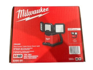 Milwaukee, 2368-20, M18, ROVER, Dual Power, Triple-Panel, Flood & Area Light, Tool Only - Flood Light - Freeman Liquidators - [product_description]