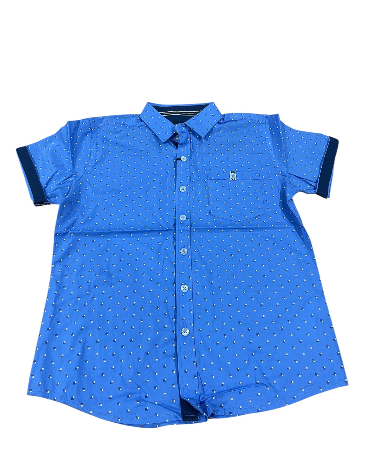 Day & Age, Big Boy's, Button Up, Short Sleeve, Shirt, Blue - Kids Clothing - Freeman Liquidators - [product_description]