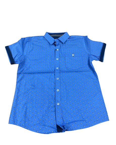 Day & Age, Big Boy's, Button Up, Short Sleeve, Shirt, Blue - Kids Clothing - Freeman Liquidators - [product_description]