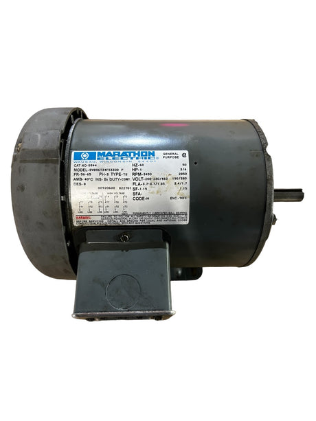 MARATHON, ELECTRIC, 8VB56T34F5330D, MOTOR, G344, 1 3/4HP (Cosmetic Damages) -USED NO BOX - FreemanLiquidators - [product_description]