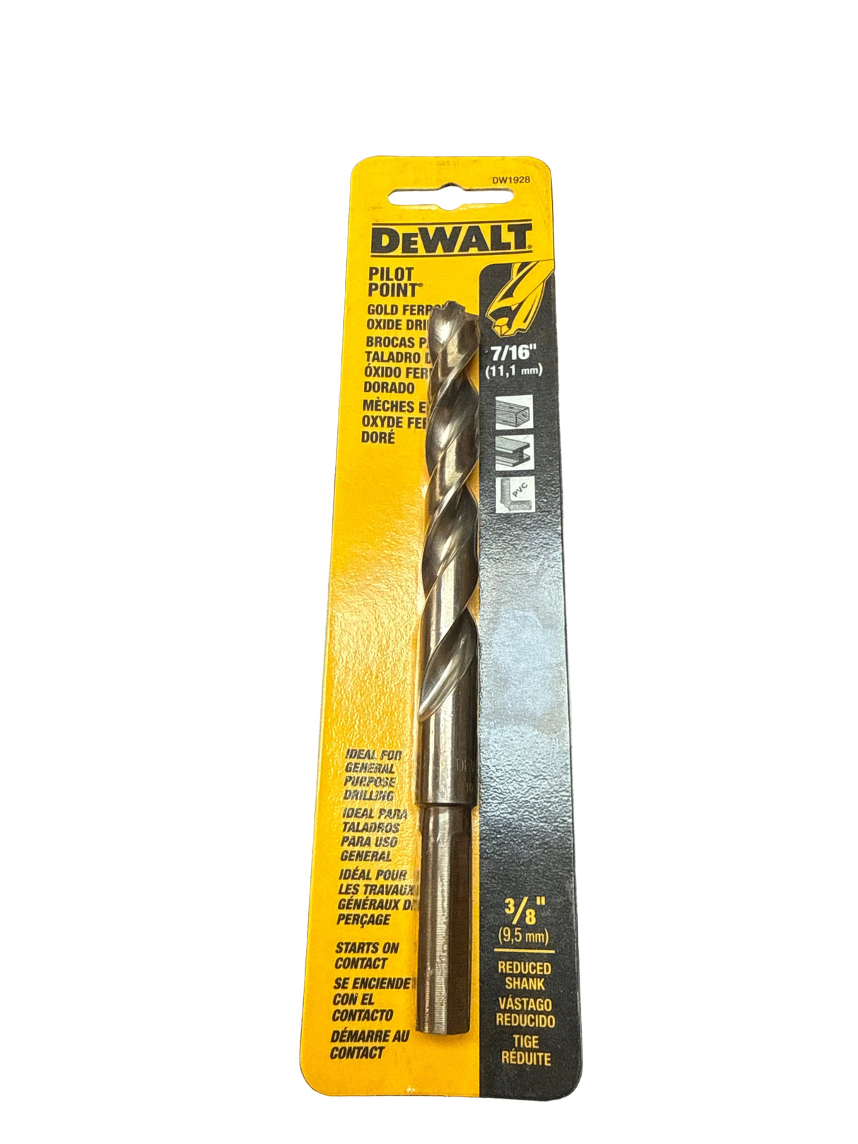 Dewalt 7/16” drill bit pilot point